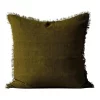 Coupon ???? Aura Home Vintage Linen Fringe Cushion Khaki ???? -Linen House Sales Store unnamed file 912