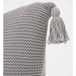 Cheapest ⭐ Vue Melaky Knit Tassel Cushion Grey 🔔 -Linen House Sales Store unnamed file 928