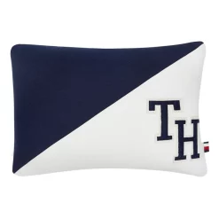 Outlet ❤️ Tommy Hilfiger Th Triangle Cushion In Navy/White 🛒